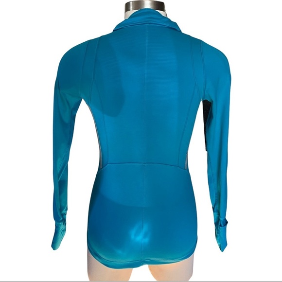 Kyodan Turquoise Blue Full-Zip 2 Slit Pockets Athleisure Track Jacket Women’s M - Picture 5 of 10